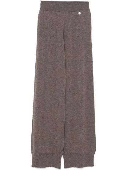 Mélange-Effect Track Pants