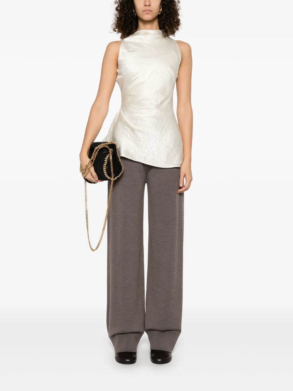 Mélange-Effect Track Pants