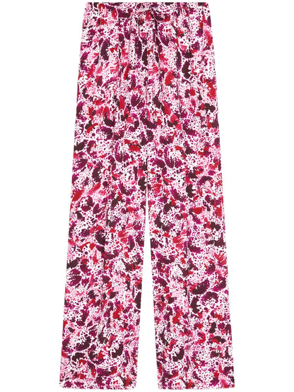 Graphic-Print Trousers