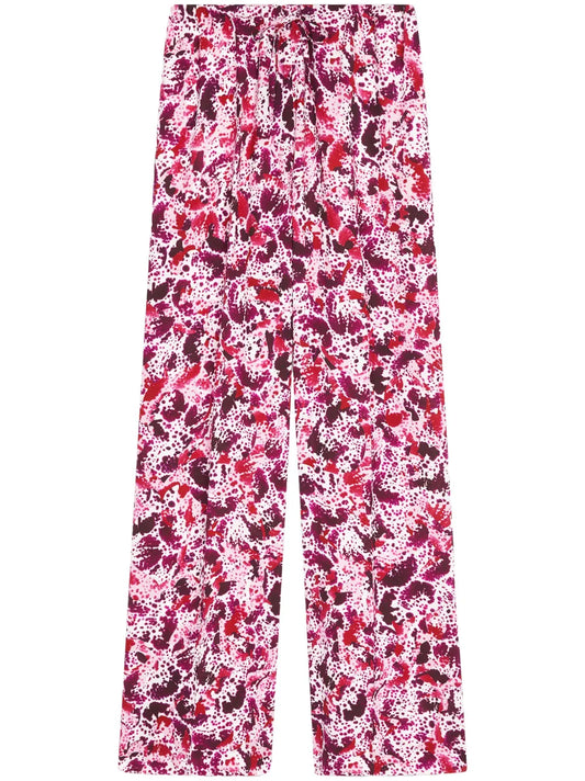 Graphic-Print Trousers