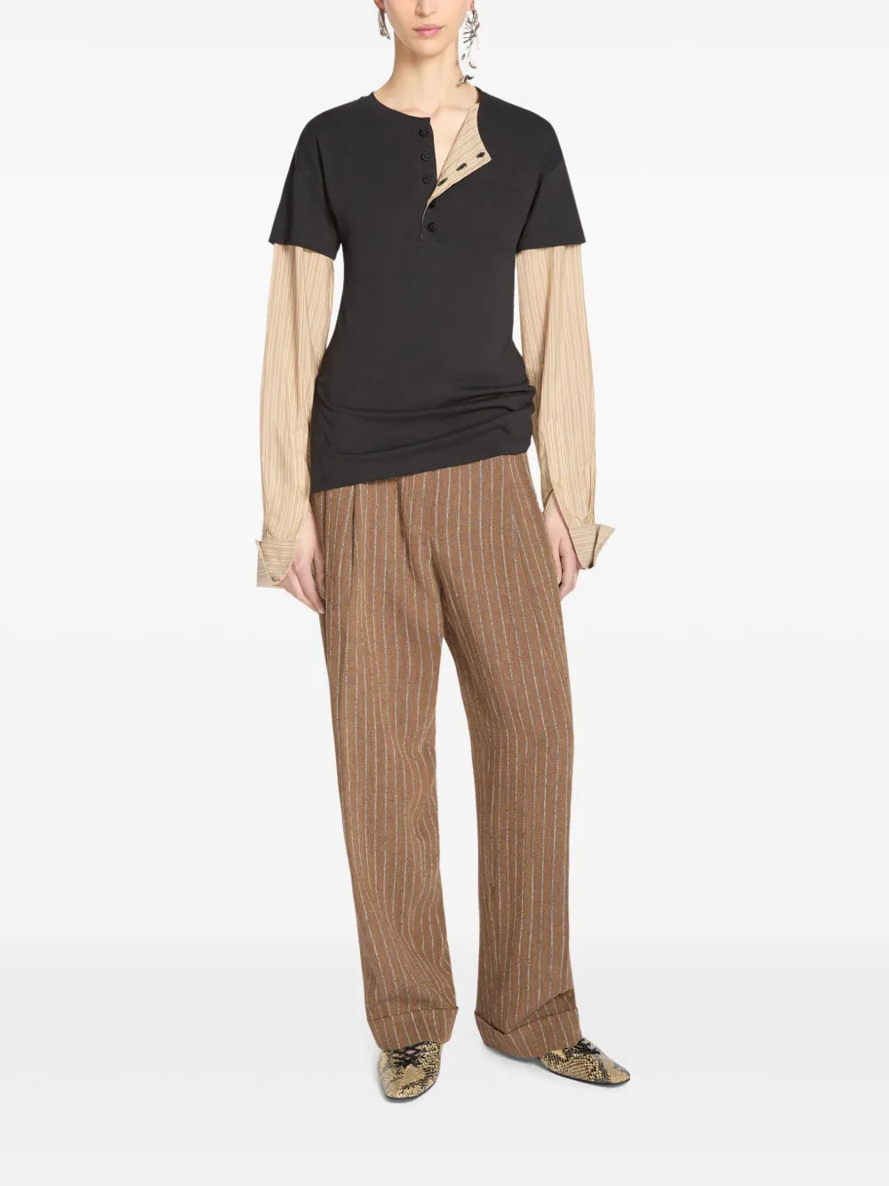 Contrast-Sleeves T-Shirt