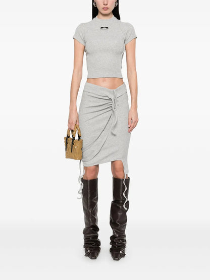 Ribbed Mini Skirt