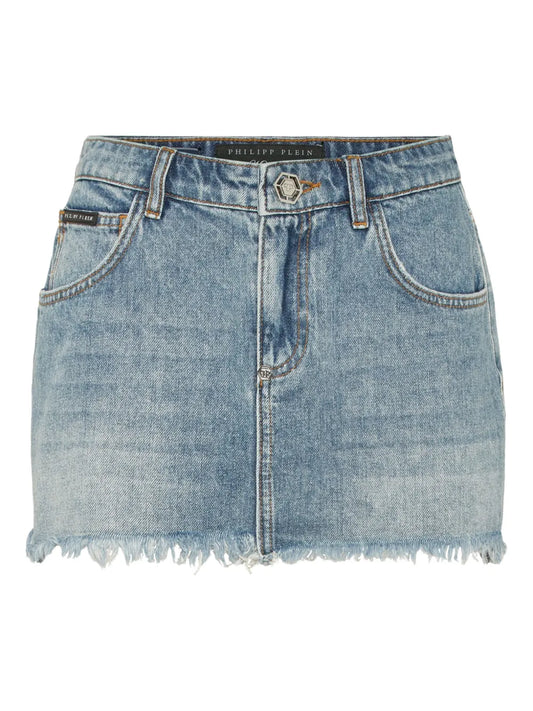 Fitted Denim Skirt