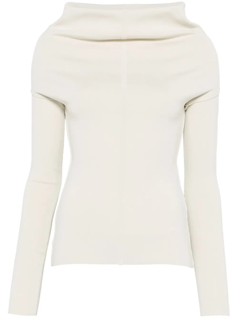 Draped Long-Sleeves Top