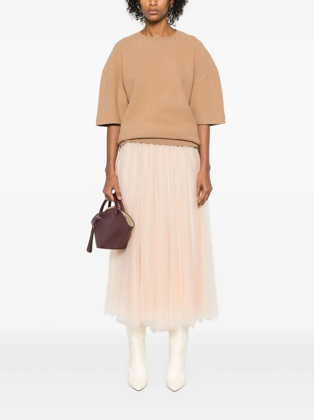 Tulle Midi Skirt