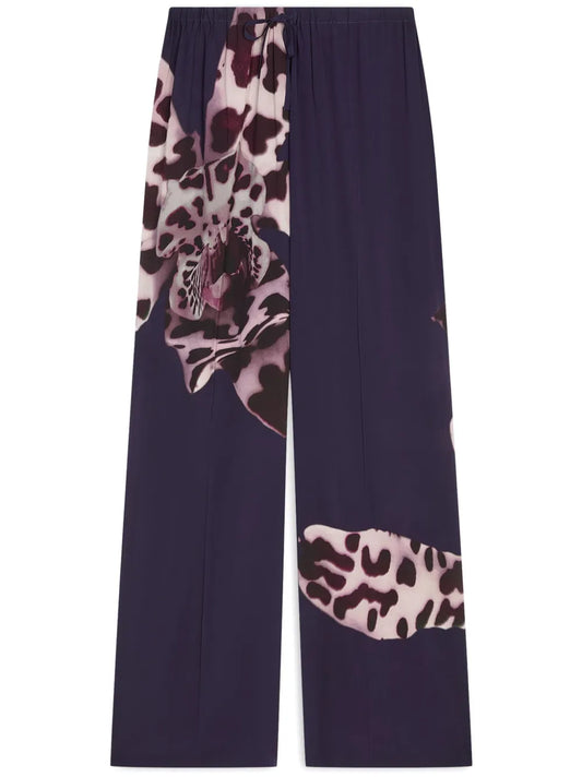 Graphic-Print Trousers