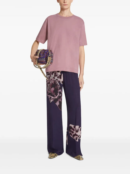 Graphic-Print Trousers