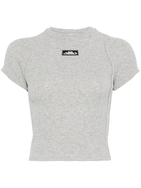 Ribbed Deconstructed T-Shirt