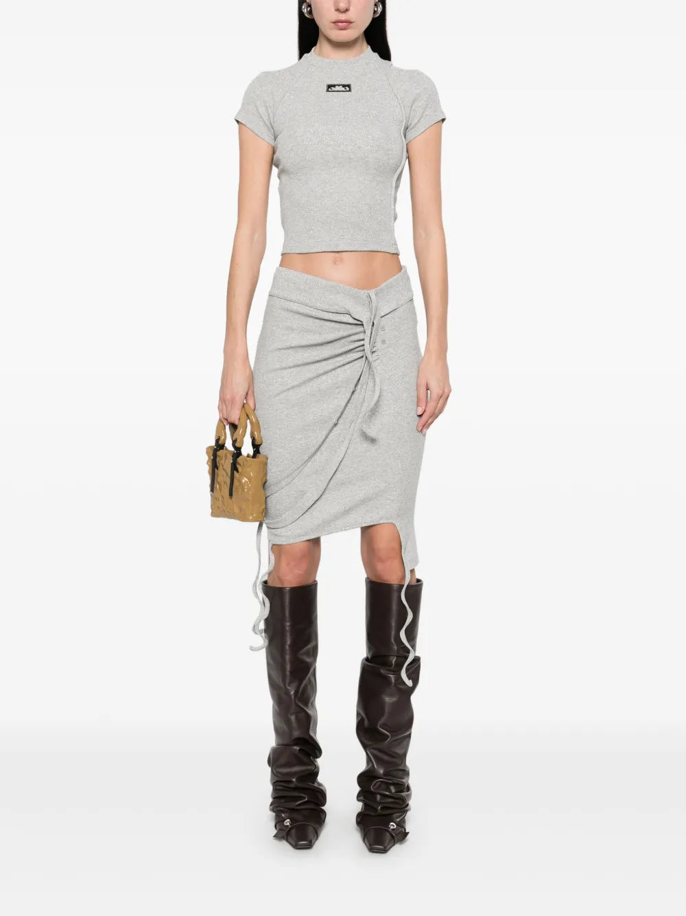 Ribbed Deconstructed T-Shirt