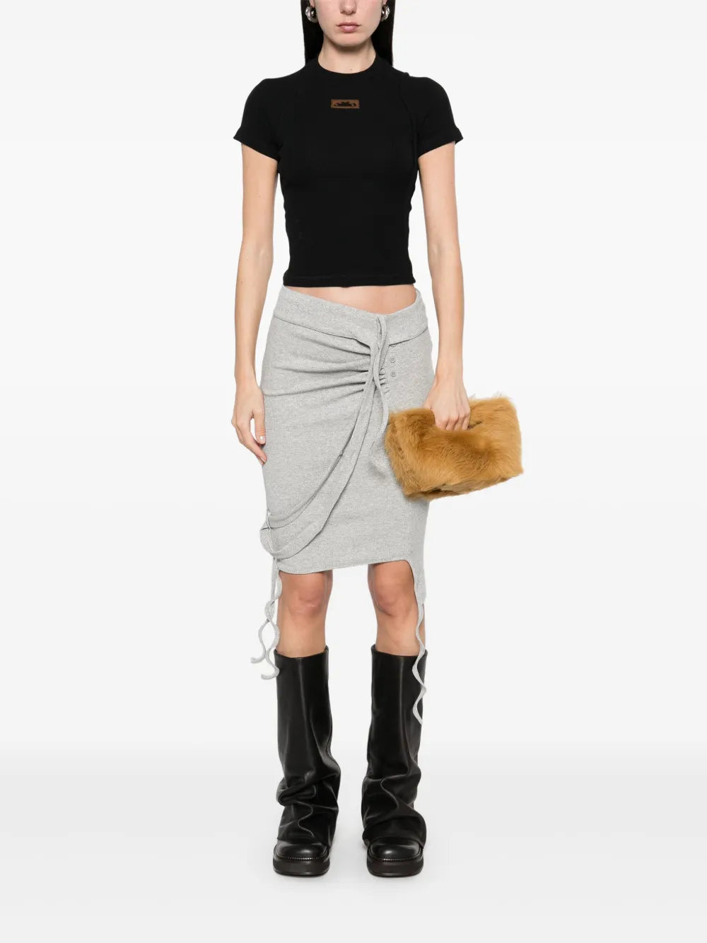Ribbed Deconstructed T-Shirt