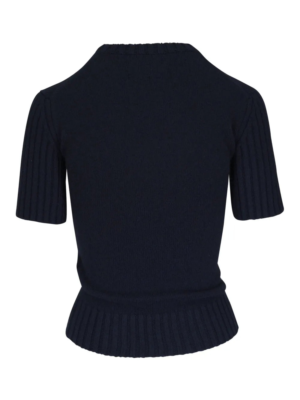 Ribbed Knit T-Shirt
