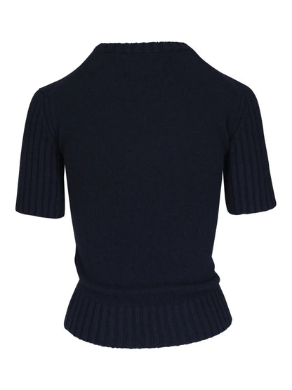 Ribbed Knit T-Shirt