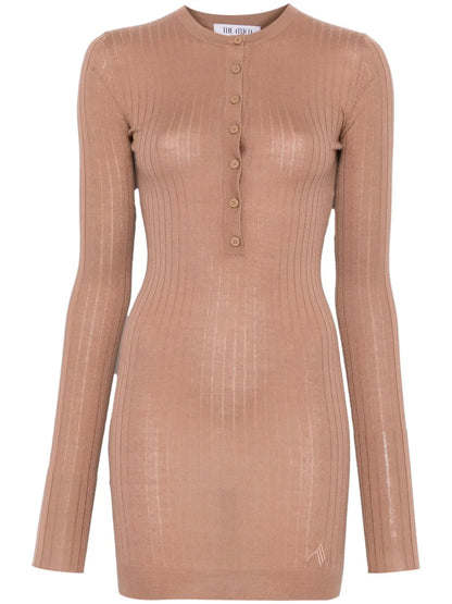 Chunky-Ribbed Mini Dress