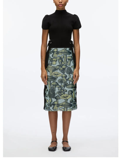 Embroidery Midi Skirt