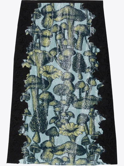 Embroidery Midi Skirt