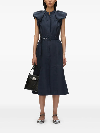 Poplin Midi Dress