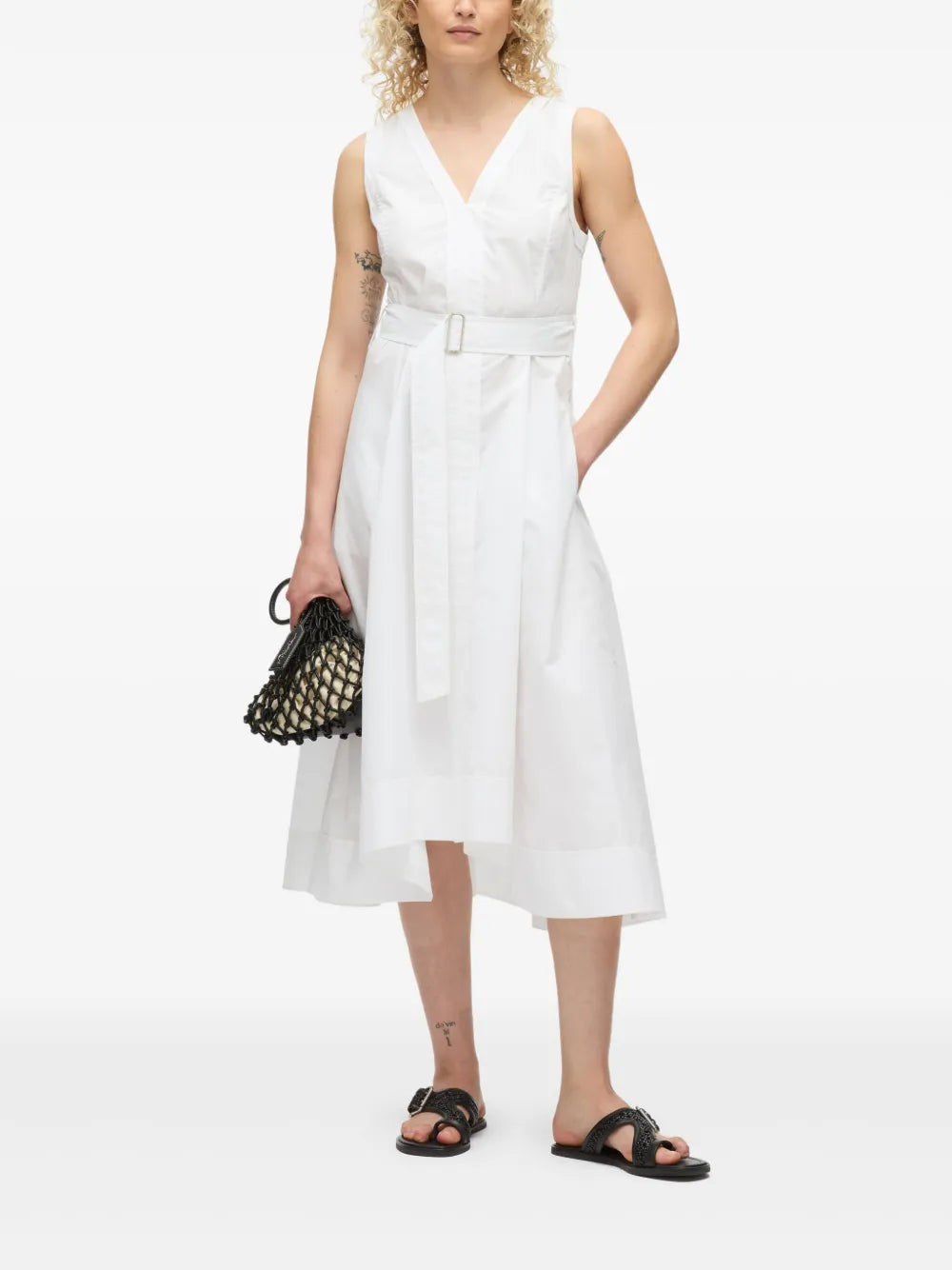 Poplin Midi Dress