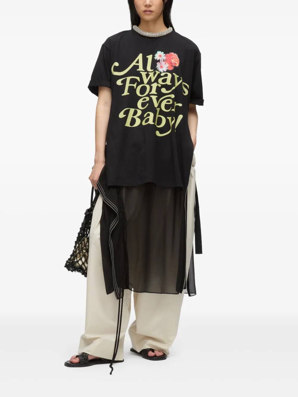 Layered-Design Dress