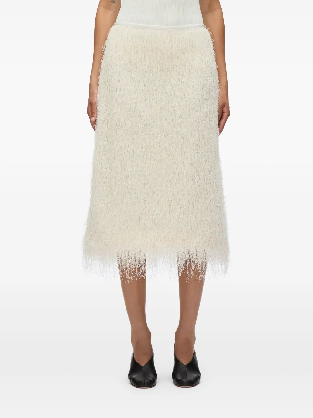 Fringed Midi Skirt