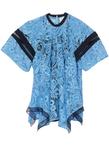 Lace-Panel Blouse
