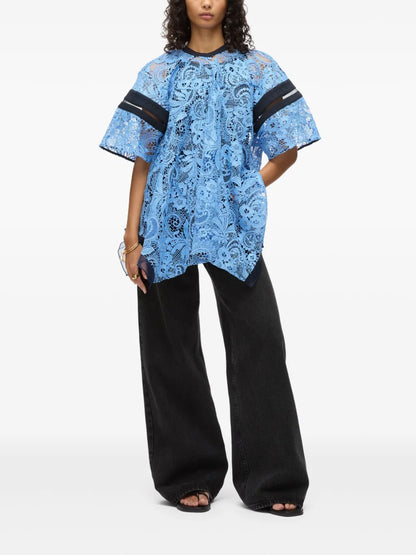 Lace-Panel Blouse