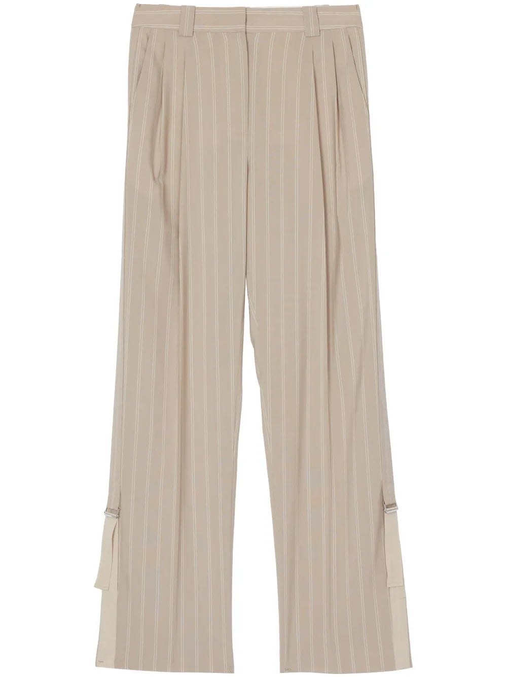 Pinstripe-Pattern Trousers