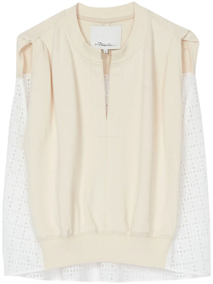 Broderie Anglaise French Terry Top