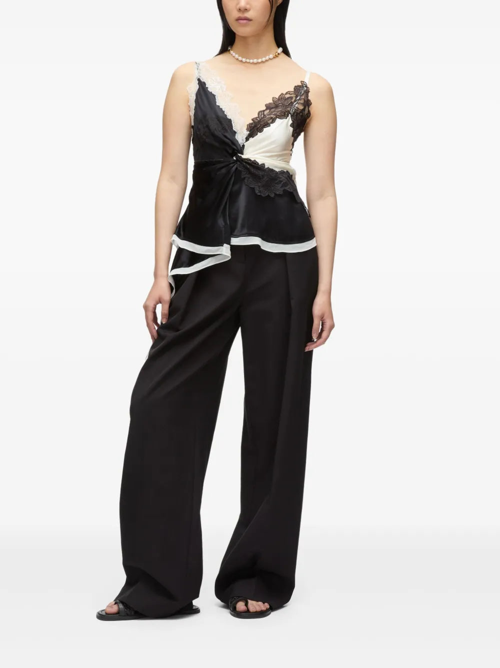 Asymmetric Satin Top
