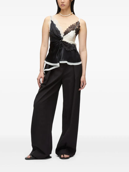 Asymmetric Satin Top
