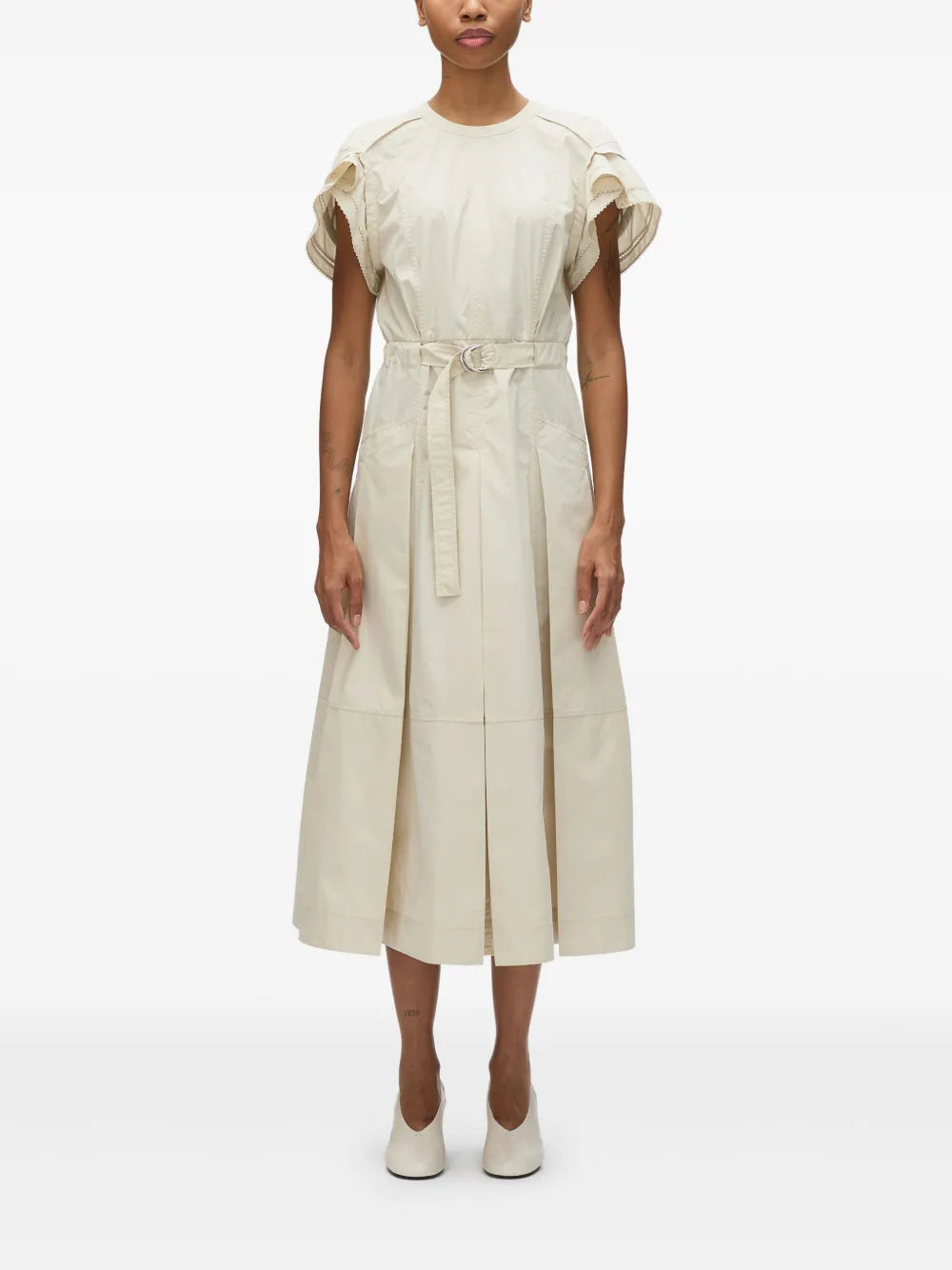 Poplin Midi Dress