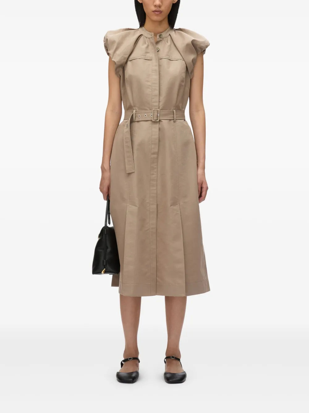 Poplin Belted Dress