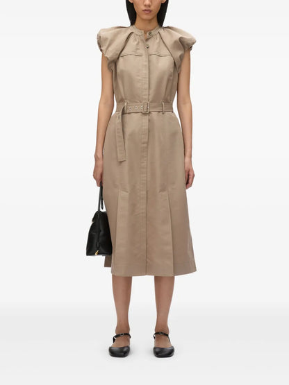 Poplin Belted Dress