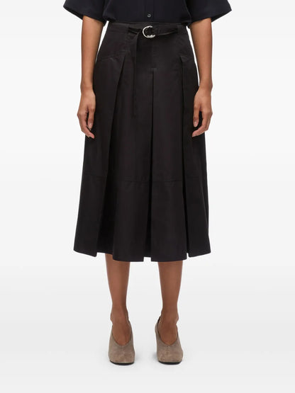 Belted Midi Skirt