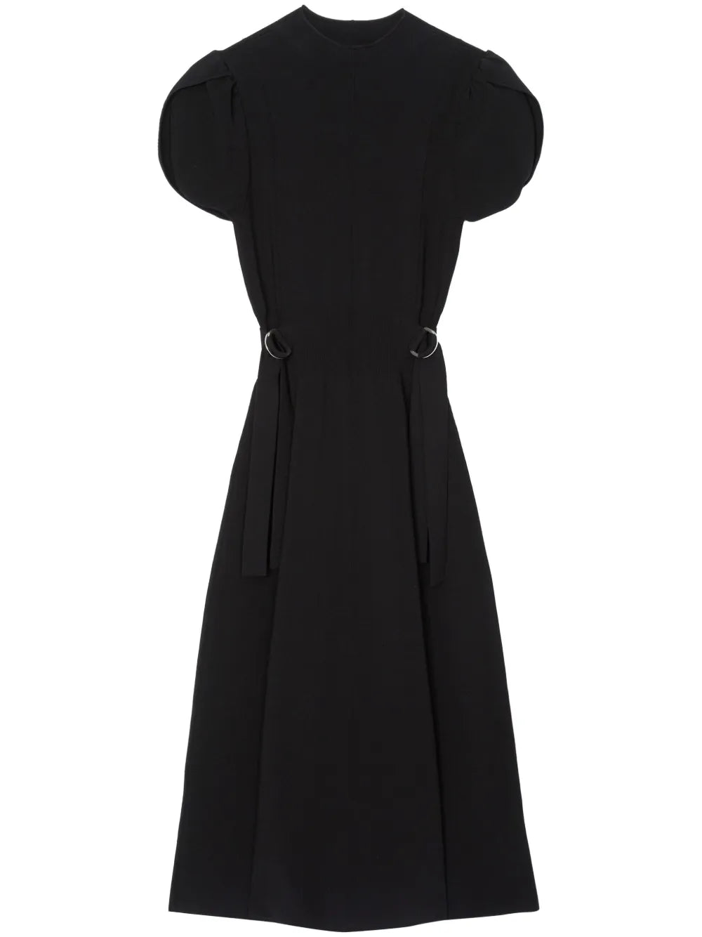 Ring-Embellished Midi Dress