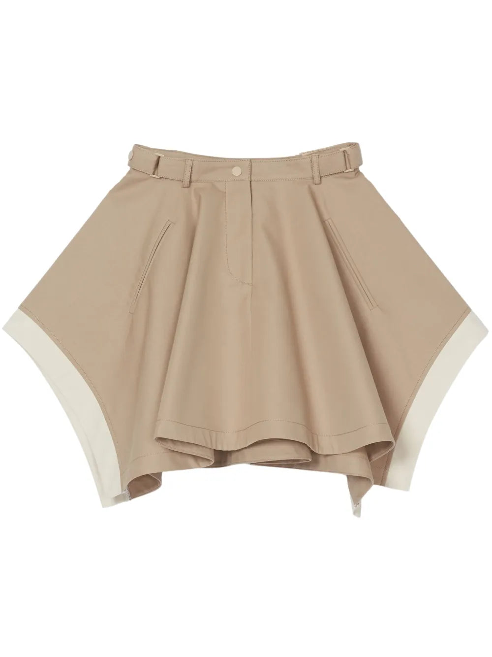 Flounced Mini Skirt