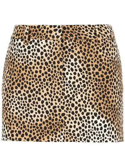 Leopard-Print Skirt