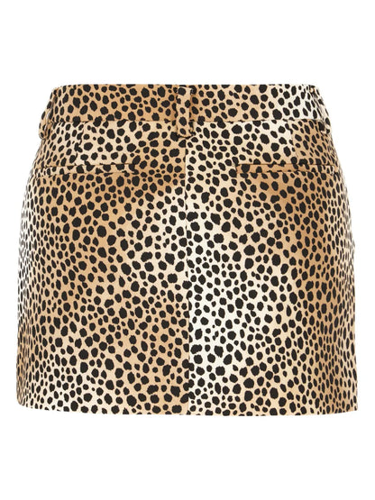 Leopard-Print Skirt