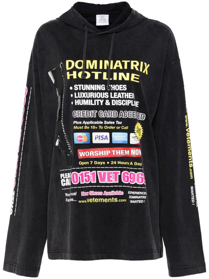 Graphic-Print Hoodie