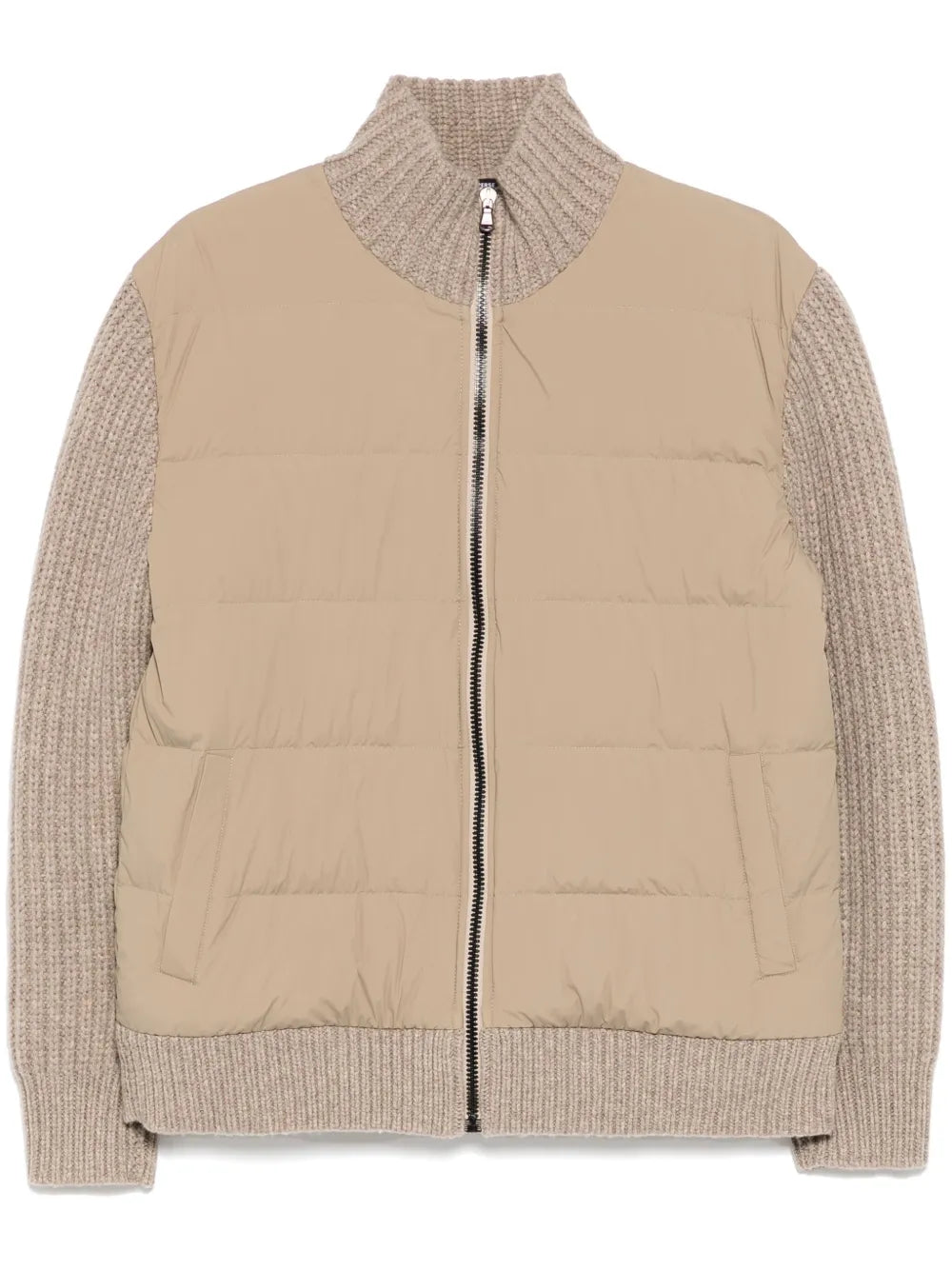 Panelled-Design Down Jacket