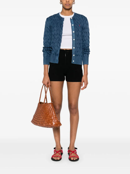 Cable-Knit Cotton Cardigan