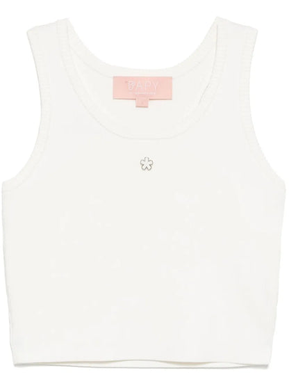 Flower-Charm Tank Top