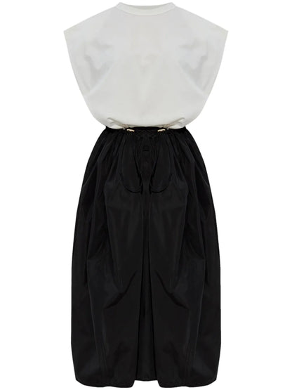 Cotton Midi Skirt