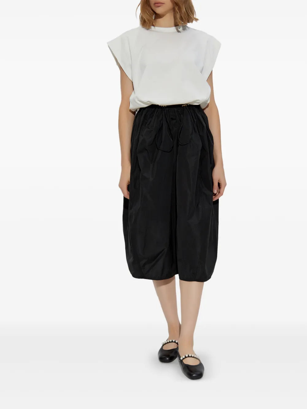 Cotton Midi Skirt