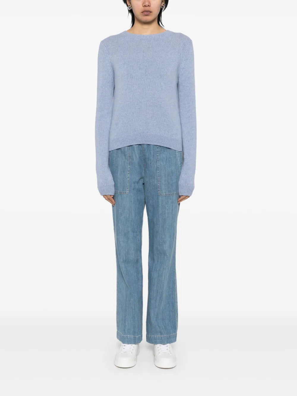 Wide Leg Pull On Denim