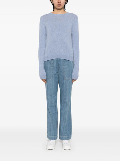 Wide Leg Pull On Denim