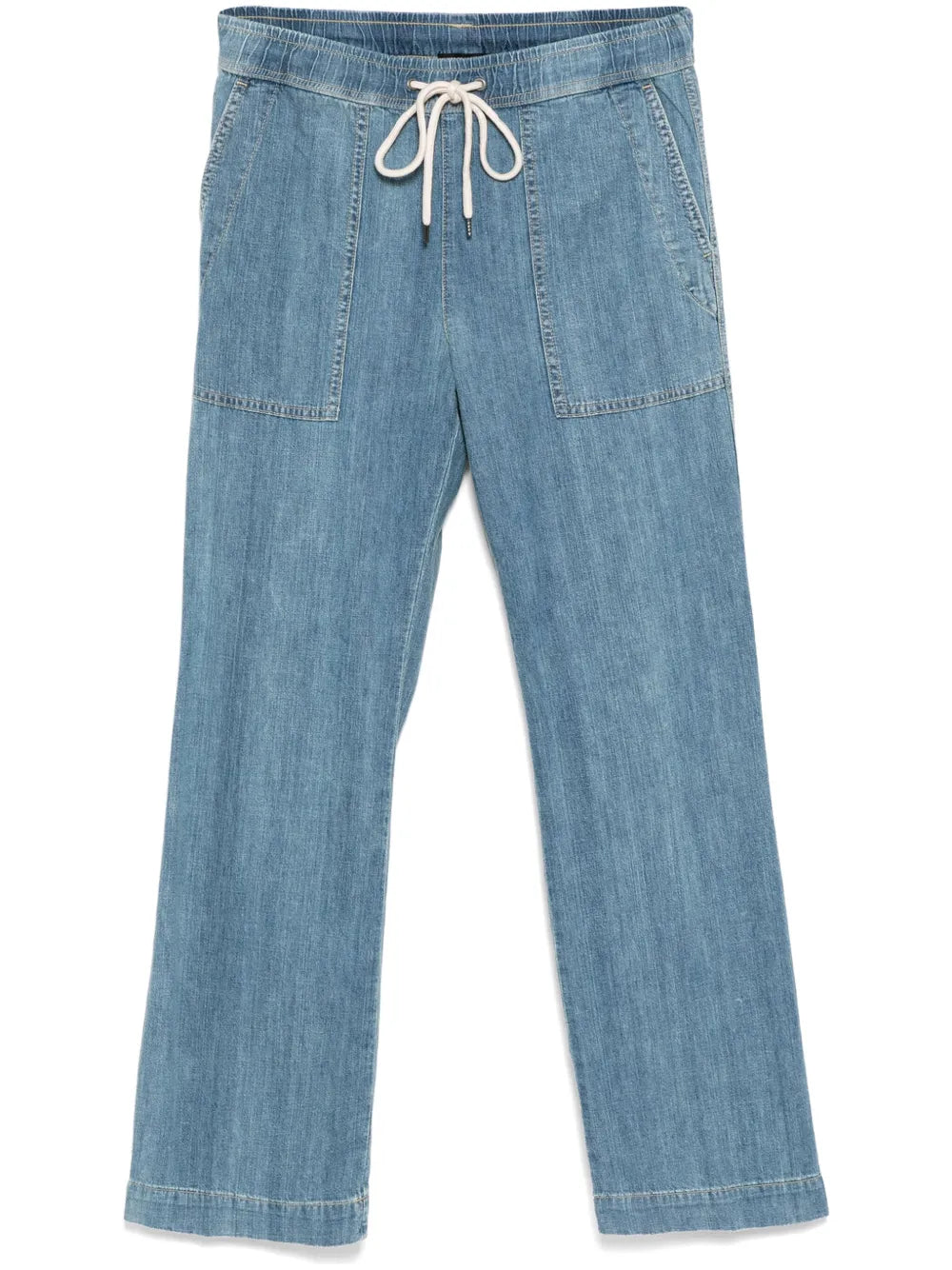 Wide Leg Pull On Denim