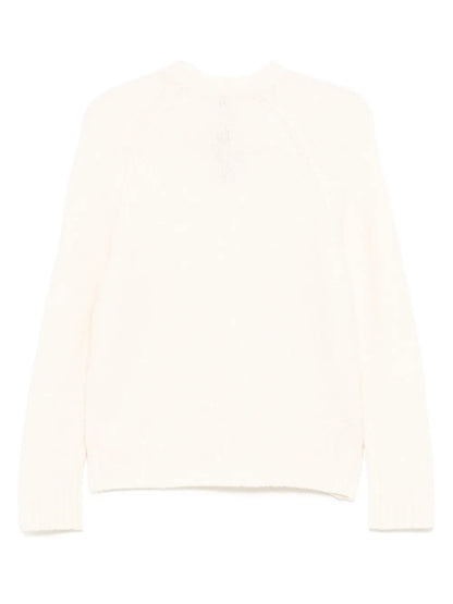 Cashmere Boucle Mock Neck Sweater
