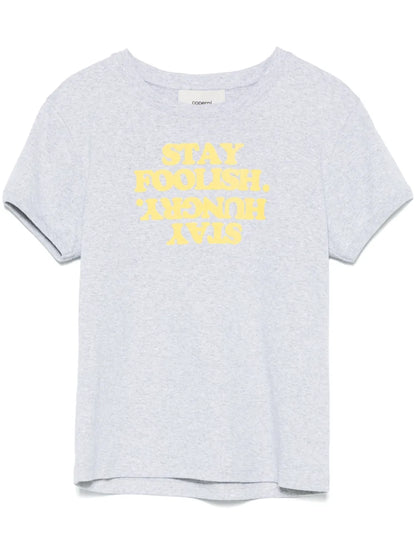 Stay Hungry-Print T-Shirt