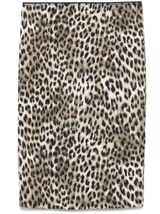 Leopard-Print Mini Skirt