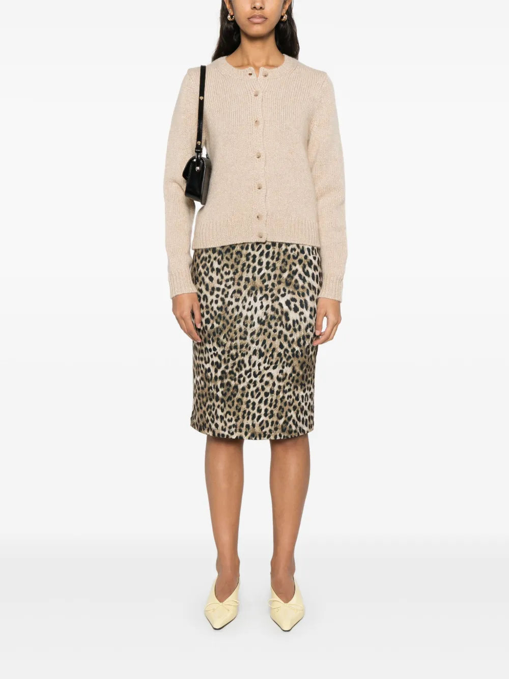Leopard-Print Mini Skirt